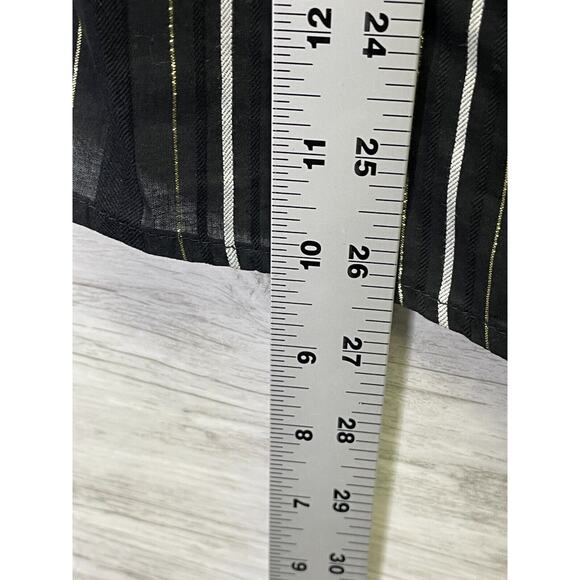 Ann Taylor Black and White Striped Blouse - Picture 7 of 11